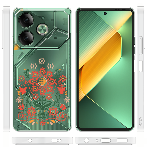 Чехол BoxFace Tecno POVA 6 Ukrainian Ornament