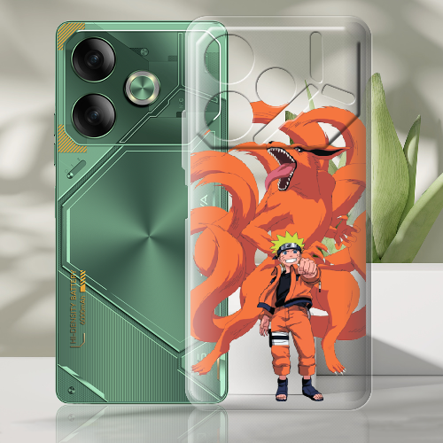 Чехол BoxFace Tecno POVA 6 Naruto and Kurama