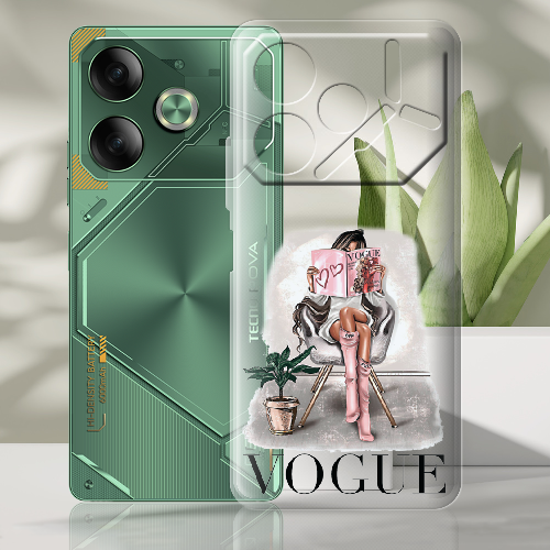 Чехол BoxFace Tecno POVA 6 Модель из VOGUE