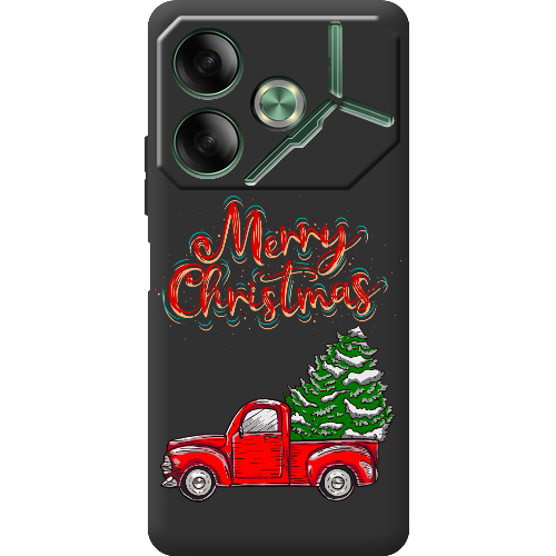 Чехол BoxFace Tecno POVA 6 Holiday Car Merry Christmas