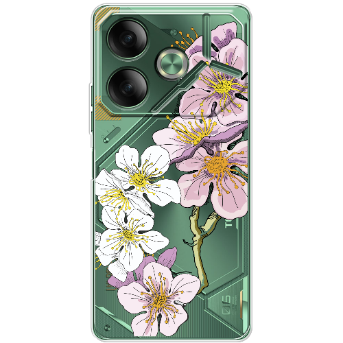 Чехол BoxFace Tecno POVA 6 Cherry Blossom