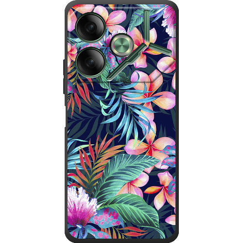 Чехол BoxFace Tecno POVA 6 flowers in the tropics