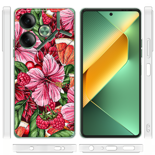 Чехол BoxFace Tecno POVA 6 Tropical Flowers