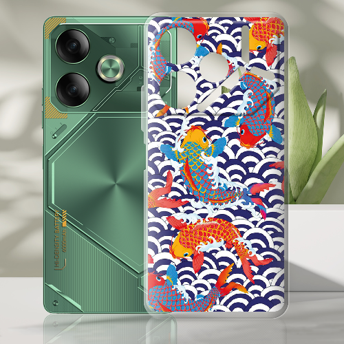 Чехол BoxFace Tecno POVA 6 Koi Fish