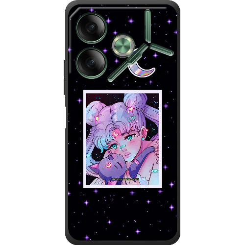 Чехол BoxFace Tecno POVA 6 Sailor Moon night