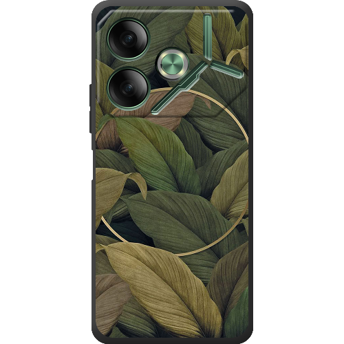 Чехол BoxFace Tecno POVA 6 Green Leaf