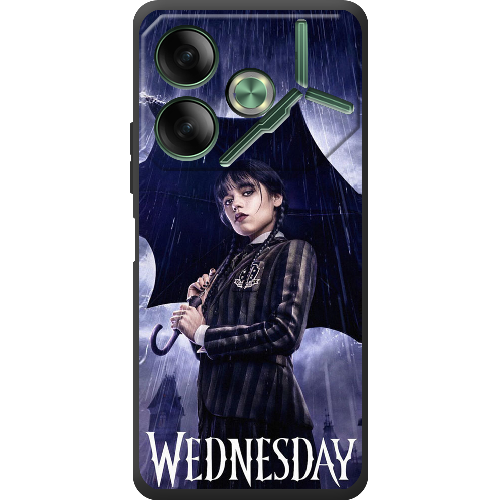 Чехол BoxFace Tecno POVA 6 Wednesday Addams