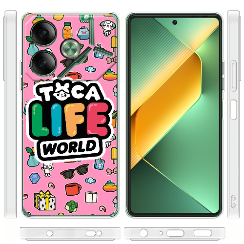 Чехол BoxFace Tecno POVA 6 Toca Boca Life World