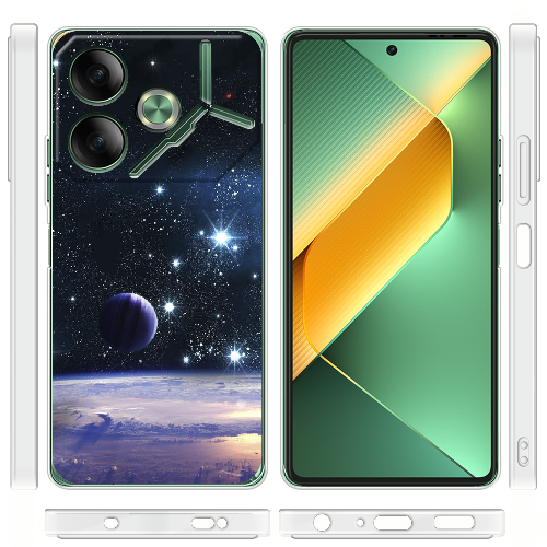 Чехол BoxFace Tecno POVA 6 Space Landscape