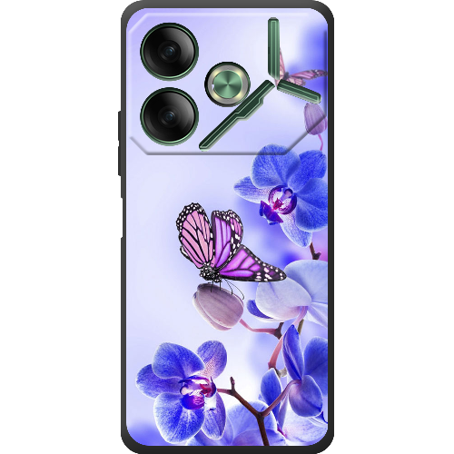 Чехол BoxFace Tecno POVA 6 Orchids and Butterflies