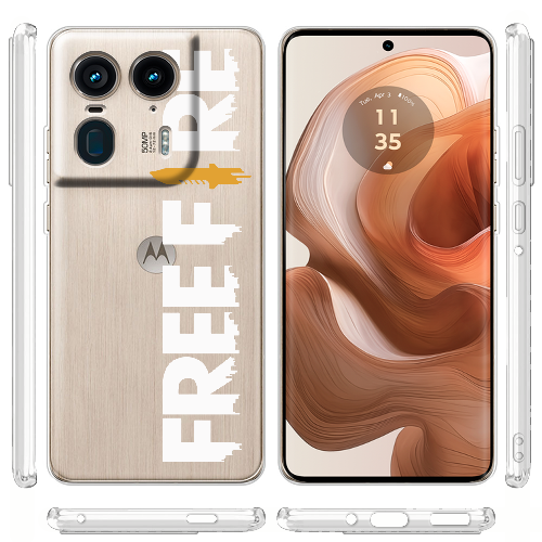 Чехол BoxFace Motorola Edge 50 Ultra Белый Free Fire