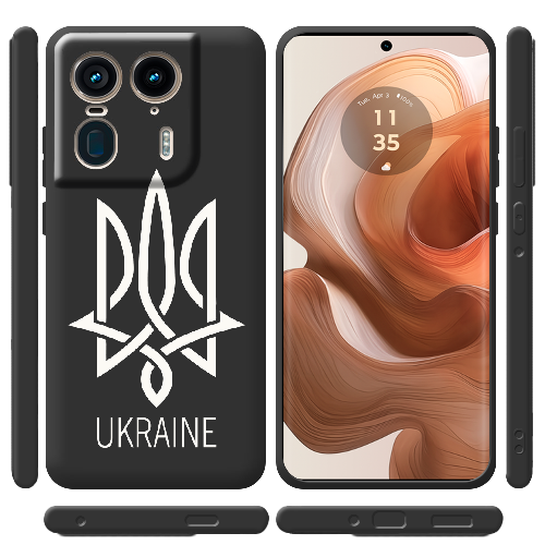 Чехол BoxFace Motorola Edge 50 Ultra Тризуб монограмма UKRAINE