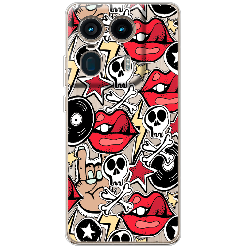 Чехол BoxFace Motorola Edge 50 Ultra Rock Graffiti