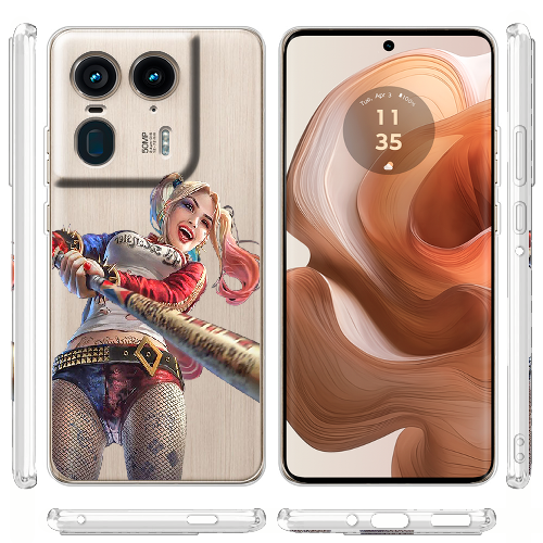 Чехол BoxFace Motorola Edge 50 Ultra Happy Harley Quinn