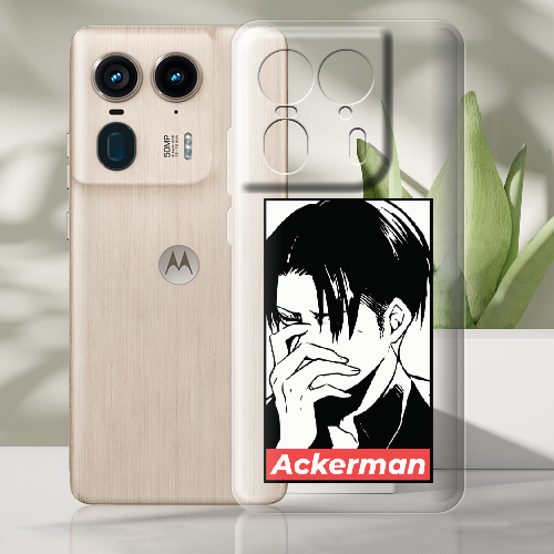 Чехол BoxFace Motorola Edge 50 Ultra Attack On Titan - Ackerman