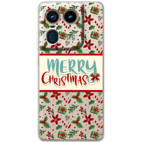 Чехол BoxFace Motorola Edge 50 Ultra Vintage Christmas Congratulation