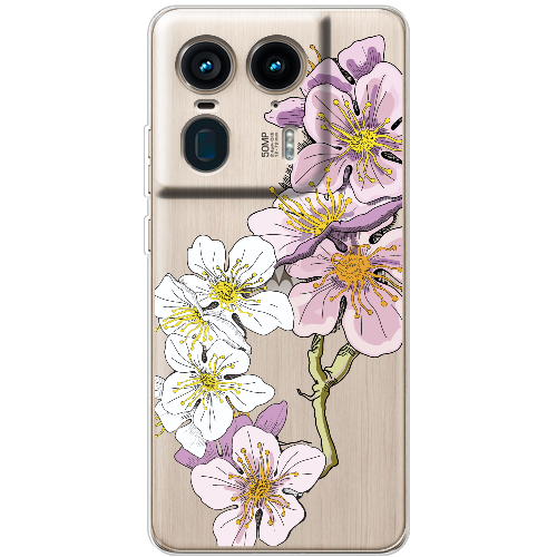 Чехол BoxFace Motorola Edge 50 Ultra Cherry Blossom