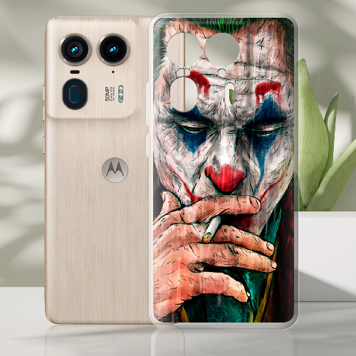 Чехол BoxFace Motorola Edge 50 Ultra Joker Smoking