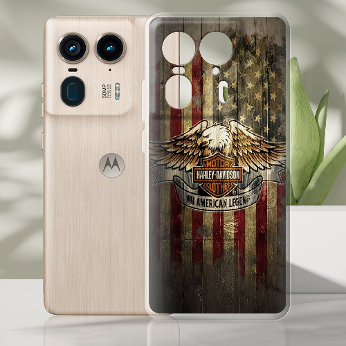 Чехол BoxFace Motorola Edge 50 Ultra Harley Davidson An American Legend