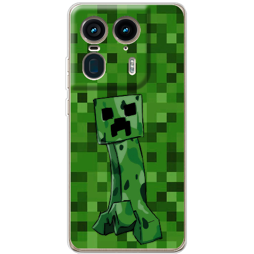 Чехол BoxFace Motorola Edge 50 Ultra Minecraft Creeper