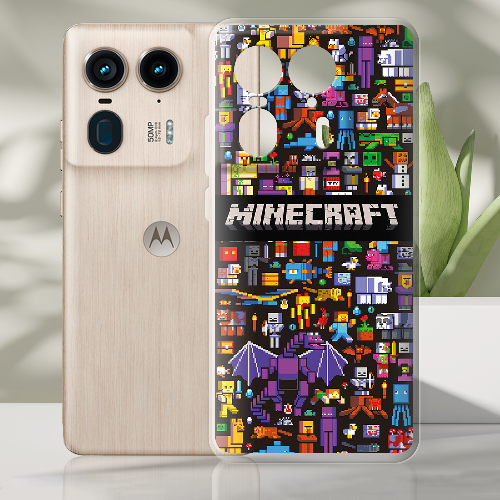 Чехол BoxFace Motorola Edge 50 Ultra Minecraft Mobbery