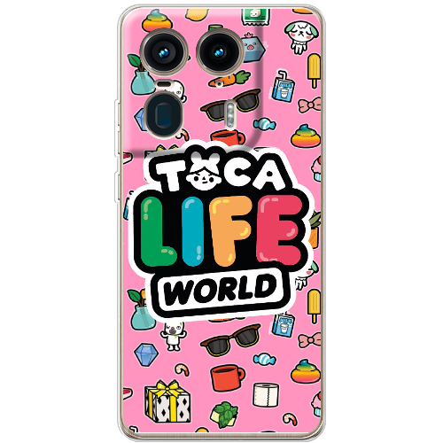 Чехол BoxFace Motorola Edge 50 Ultra Toca Boca Life World