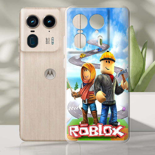 Чехол BoxFace Motorola Edge 50 Ultra Roblox Білдерман