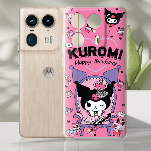 Чехол BoxFace Motorola Edge 50 Ultra День народження Kuromi