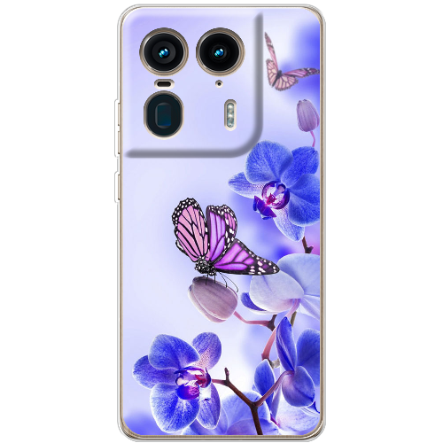 Чехол BoxFace Motorola Edge 50 Ultra Orchids and Butterflies