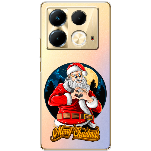 Чехол BoxFace Infinix Note 40 4G Cool Santa and heart