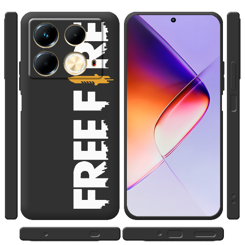 Чехол BoxFace Infinix Note 40 4G Белый Free Fire