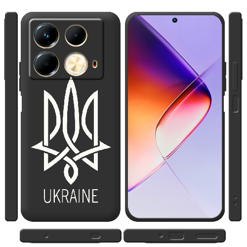 Чехол BoxFace Infinix Note 40 4G Тризуб монограмма UKRAINE