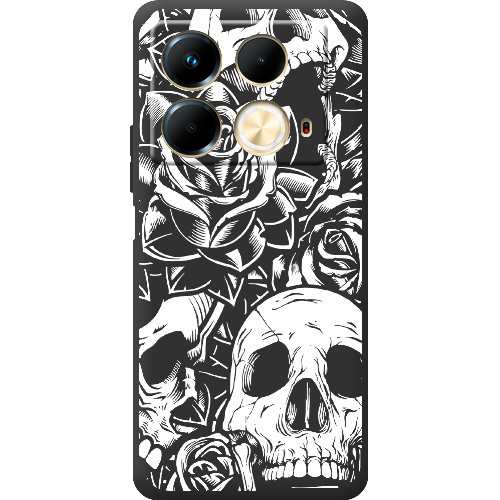 Чехол BoxFace Infinix Note 40 4G Skull and Roses