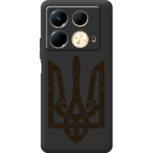 Чехол BoxFace Infinix Note 40 4G Ukrainian Black Trident