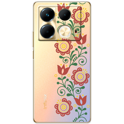 Чехол BoxFace Infinix Note 40 4G Ethno Flower