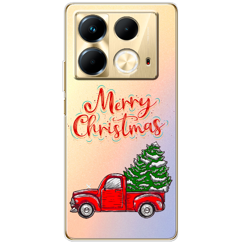 Чехол BoxFace Infinix Note 40 4G Holiday Car Merry Christmas