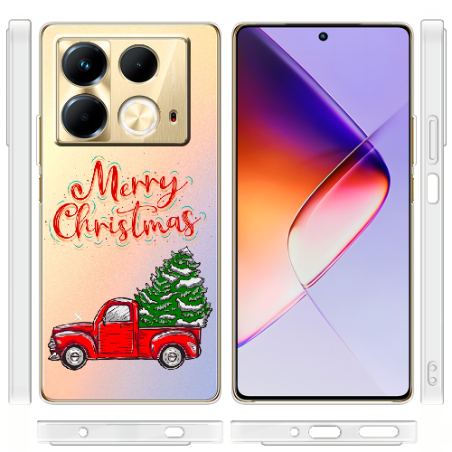 Чехол BoxFace Infinix Note 40 4G Holiday Car Merry Christmas