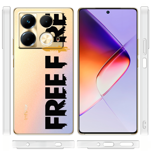 Чехол BoxFace Infinix Note 40 4G Черный Free Fire