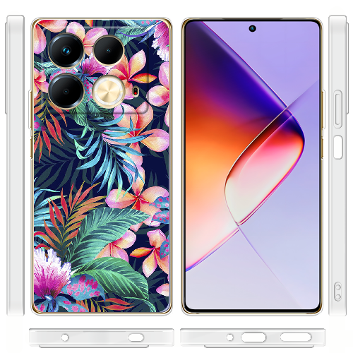 Чехол BoxFace Infinix Note 40 4G flowers in the tropics