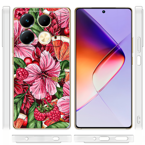 Чехол BoxFace Infinix Note 40 4G Tropical Flowers