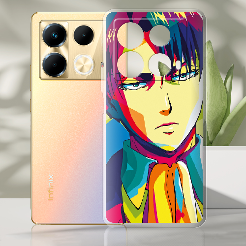 Чехол BoxFace Infinix Note 40 4G Attack on titan Levi Anime Pop