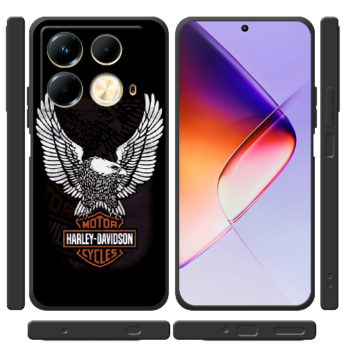 Чехол BoxFace Infinix Note 40 4G Harley Davidson and eagle