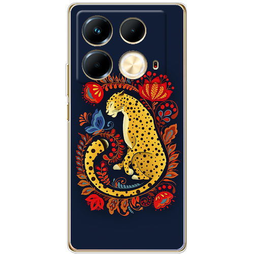 Чехол BoxFace Infinix Note 40 4G Petrykivka Leopard