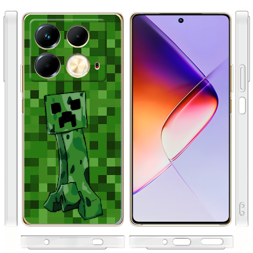 Чехол BoxFace Infinix Note 40 4G Minecraft Creeper