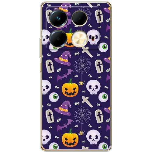 Чехол BoxFace Infinix Note 40 4G Halloween Purple Mood