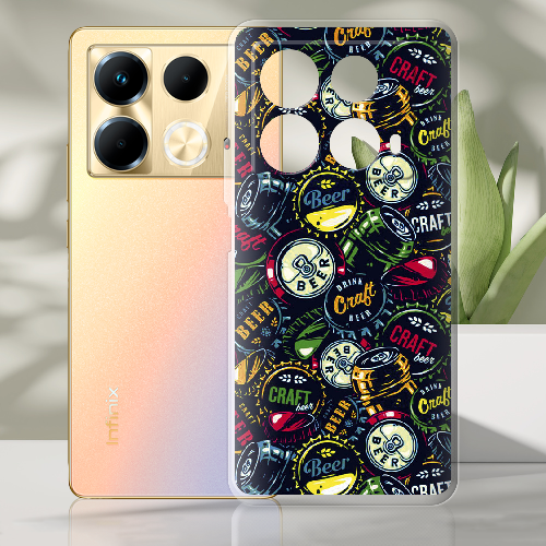 Чехол BoxFace Infinix Note 40 4G Bottle Caps