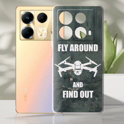 Чехол BoxFace Infinix Note 40 4G Дрон Fly Around