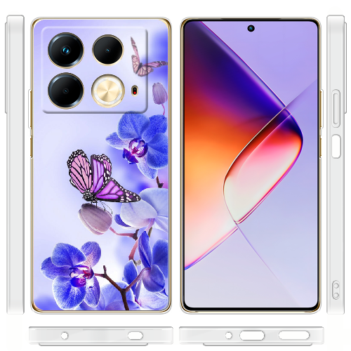 Чехол BoxFace Infinix Note 40 4G Orchids and Butterflies