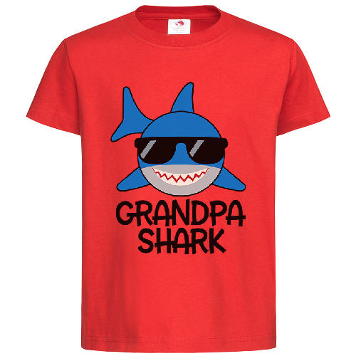 Футболка мужская Baby Shark Grandpa Акула в очках