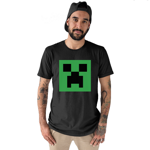 Футболка мужская Minecraft Creeper Face